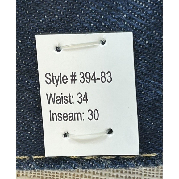 394 Denim CINTAS Men's Jeans 34x30 Blue Straight Leg Industrial Heavy Work Pants - Picture 3 of 8